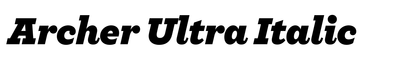Archer Ultra Italic